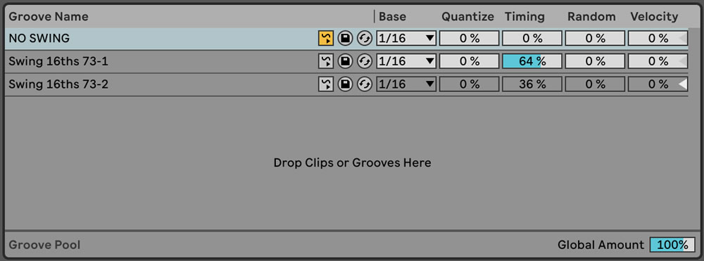 Ableton Groove Pool