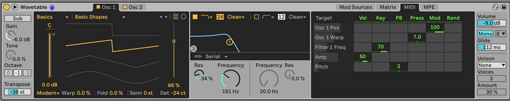 Reese Bass Keytracking 1